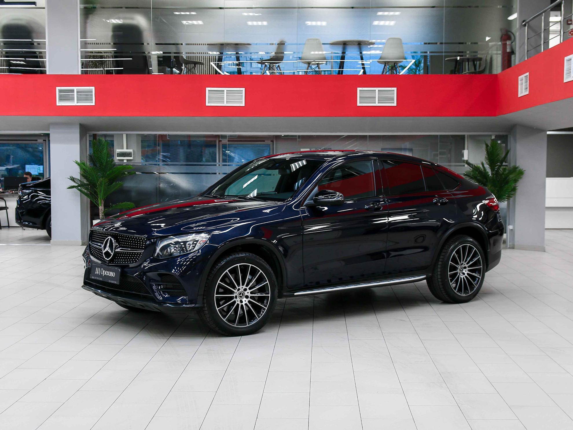 Mercedes-Benz GLC 2019, синий, ДЦ Орехово