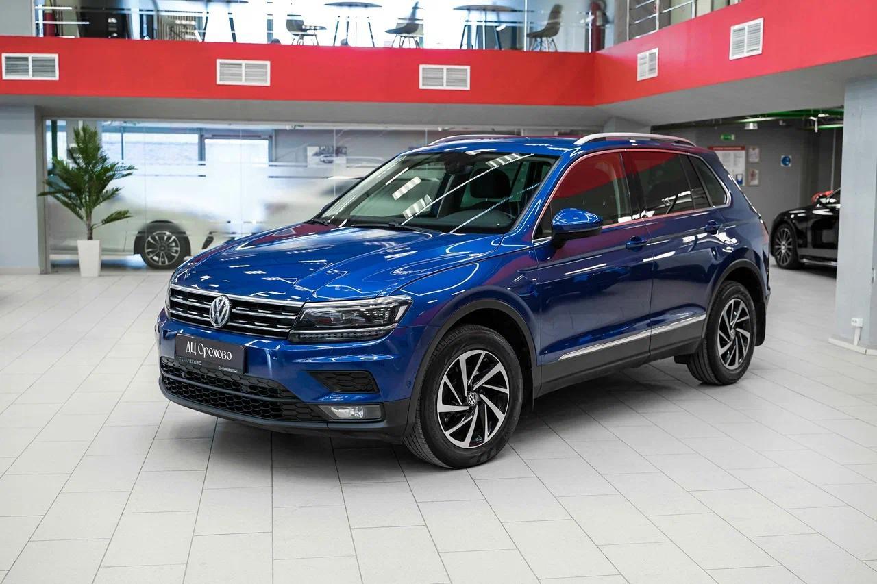 Volkswagen Tiguan 2018, синий, ДЦ Орехово