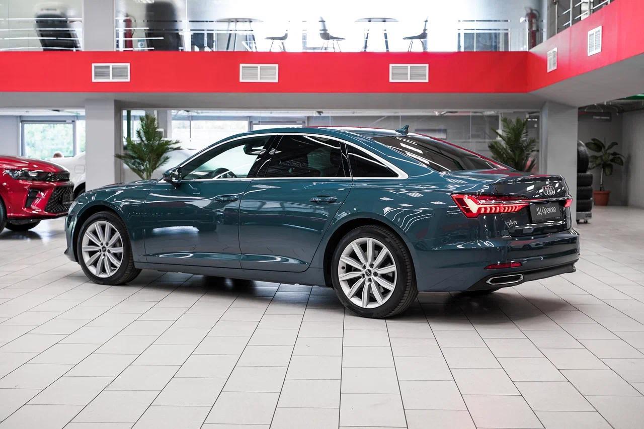 Audi A6 2021, зеленый, ДЦ Орехово