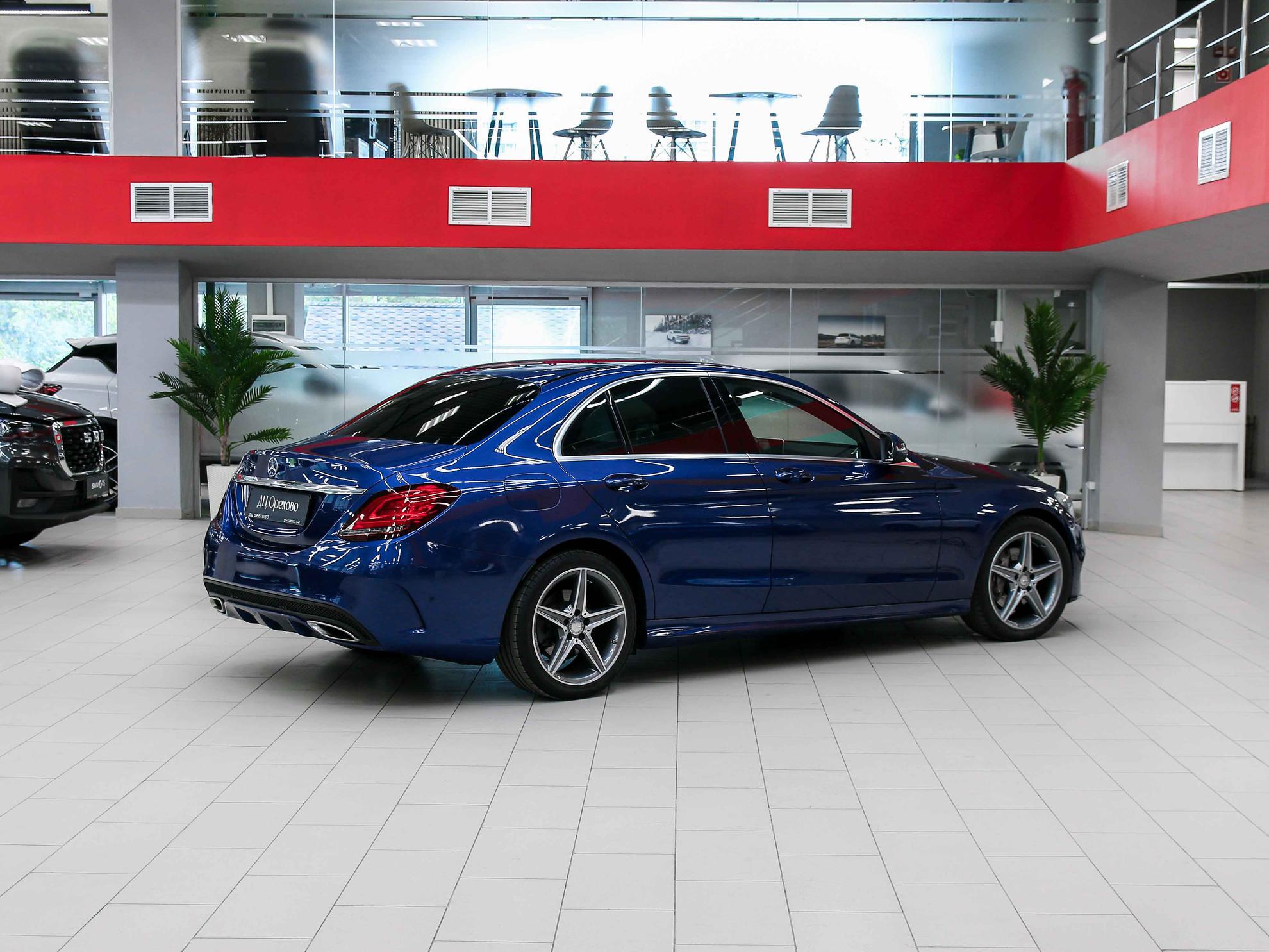 Mercedes-Benz C-Класс 2015, синий, ДЦ Орехово