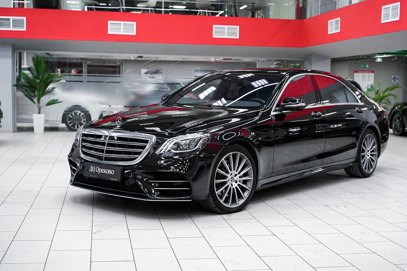 Mercedes-Benz S-Класс 2018, черный, ДЦ Орехово