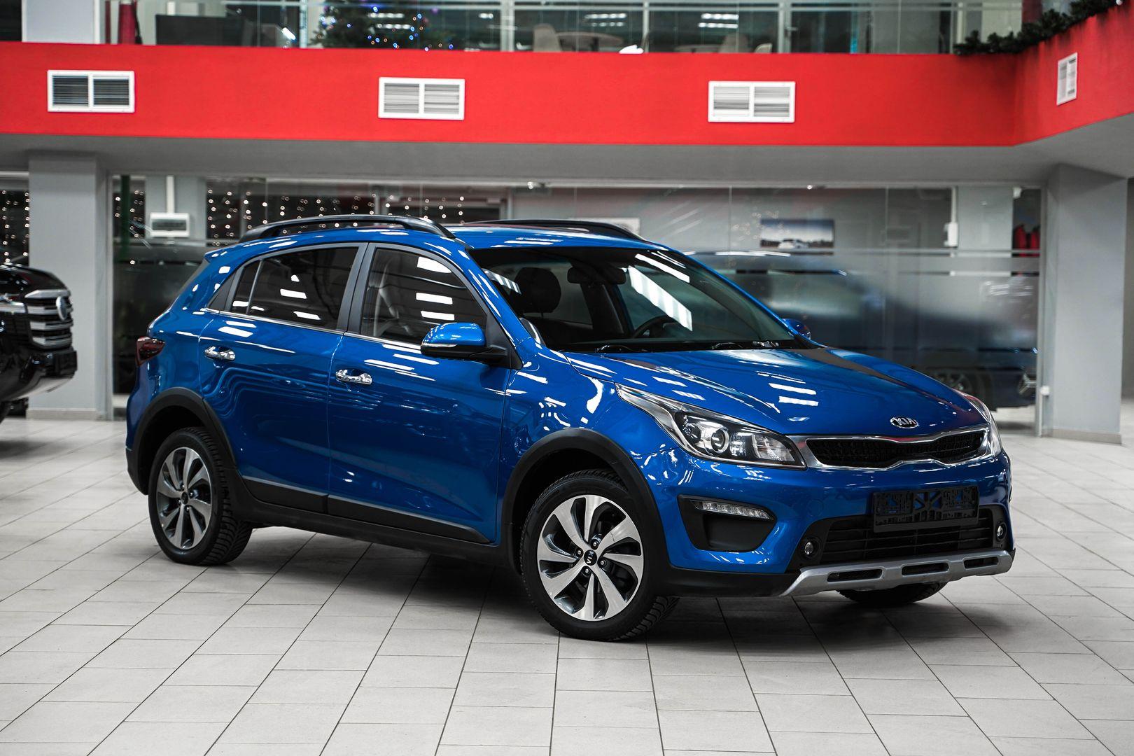 Kia Rio X-Line 2019, синий, ДЦ Орехово