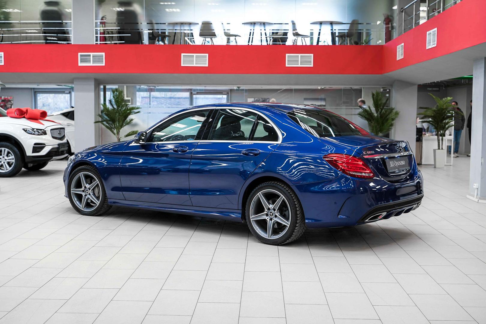 Mercedes-Benz C-Класс 2017, синий, ДЦ Орехово