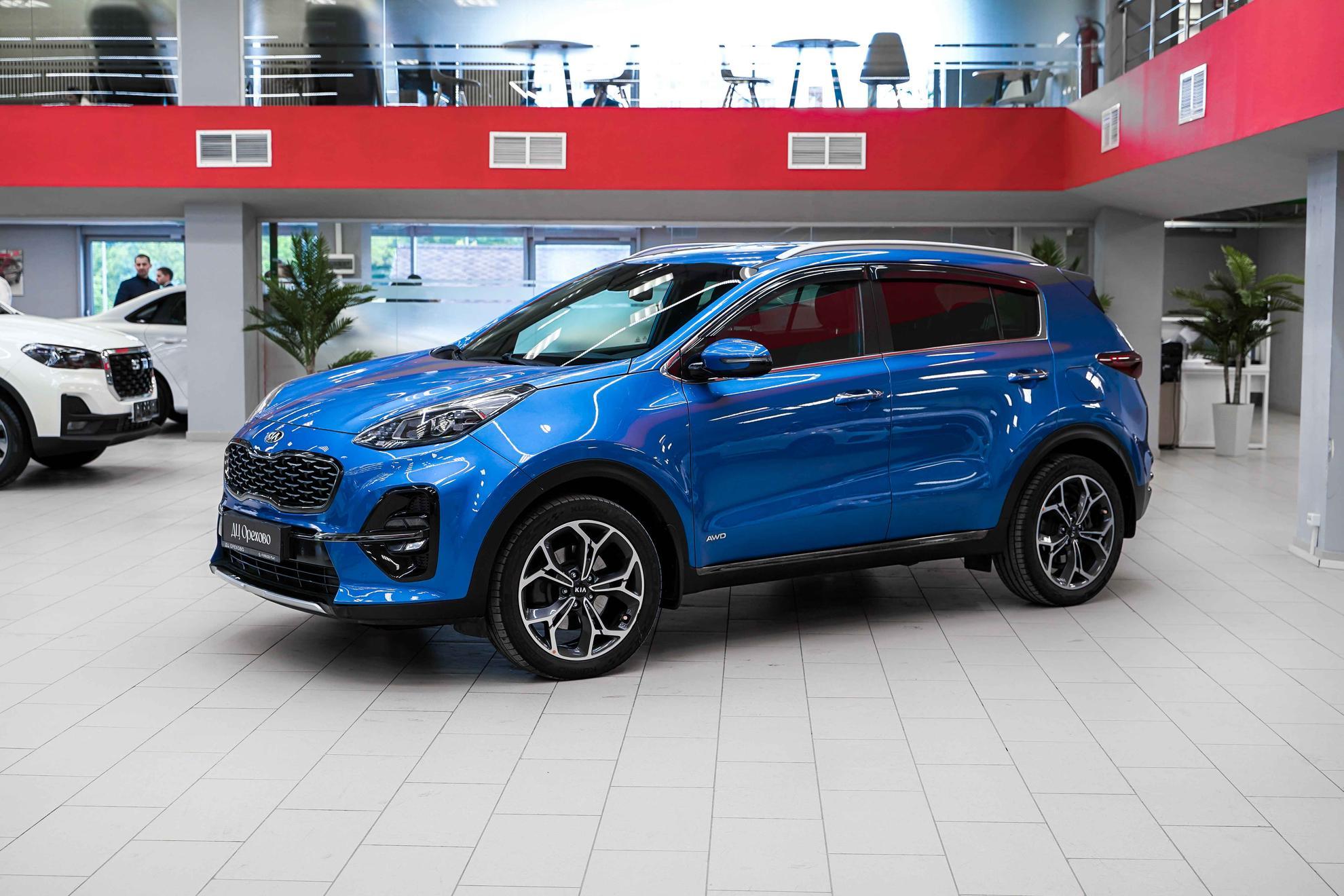 Kia Sportage 2018, синий, ДЦ Орехово