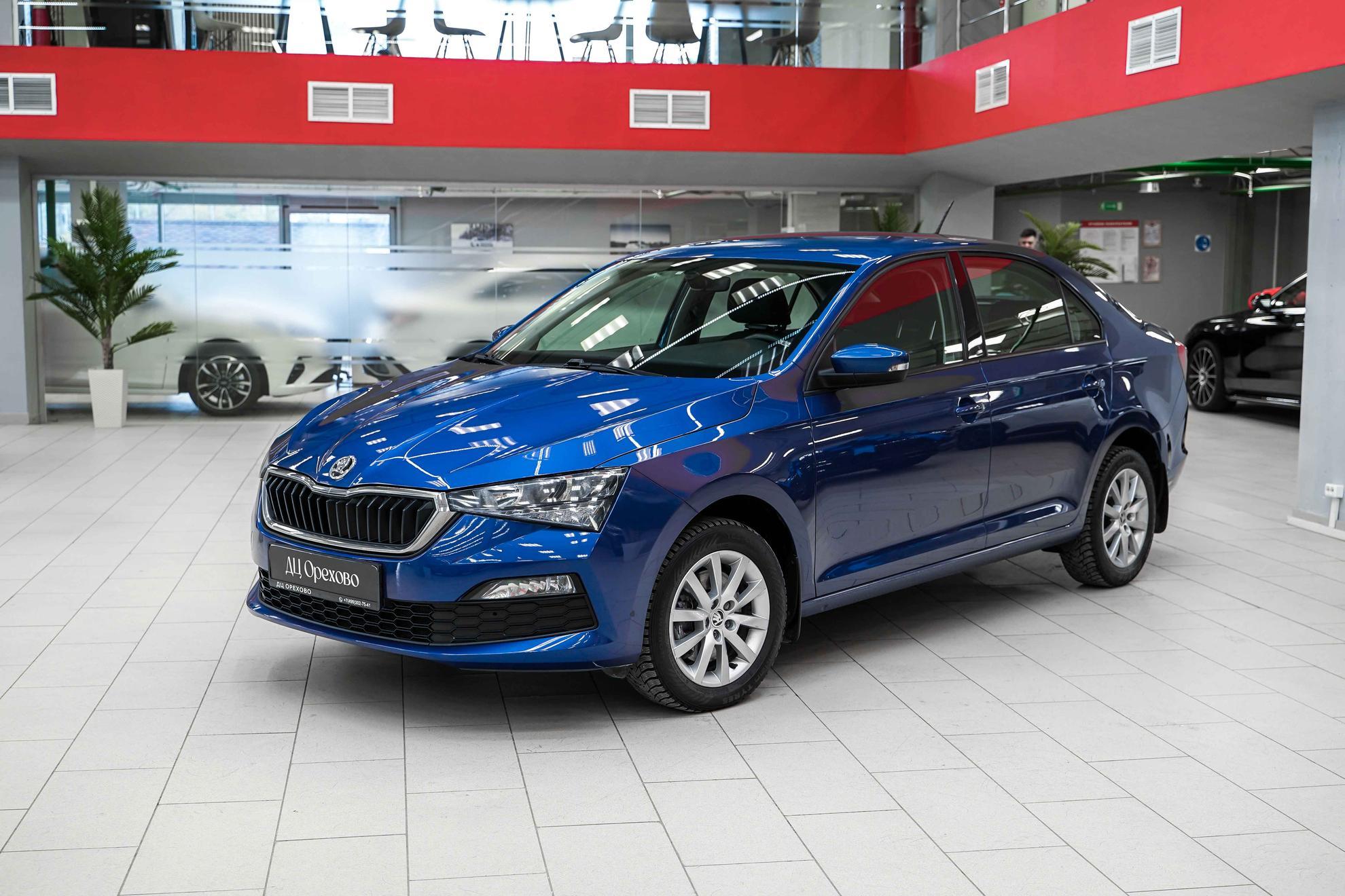 Skoda Rapid 2021, синий, ДЦ Орехово