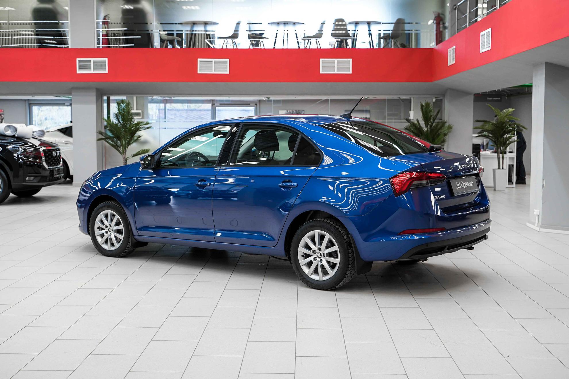 Skoda Rapid 2021, синий, ДЦ Орехово
