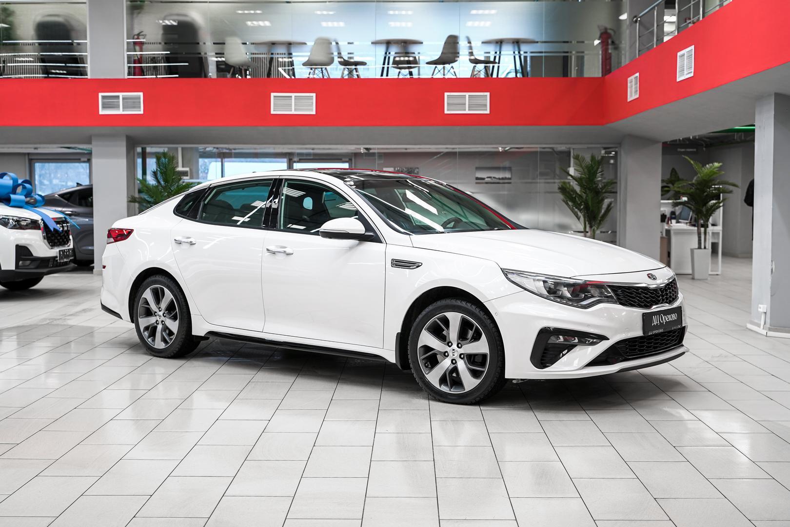 Kia Optima 2019, белый, ДЦ Орехово