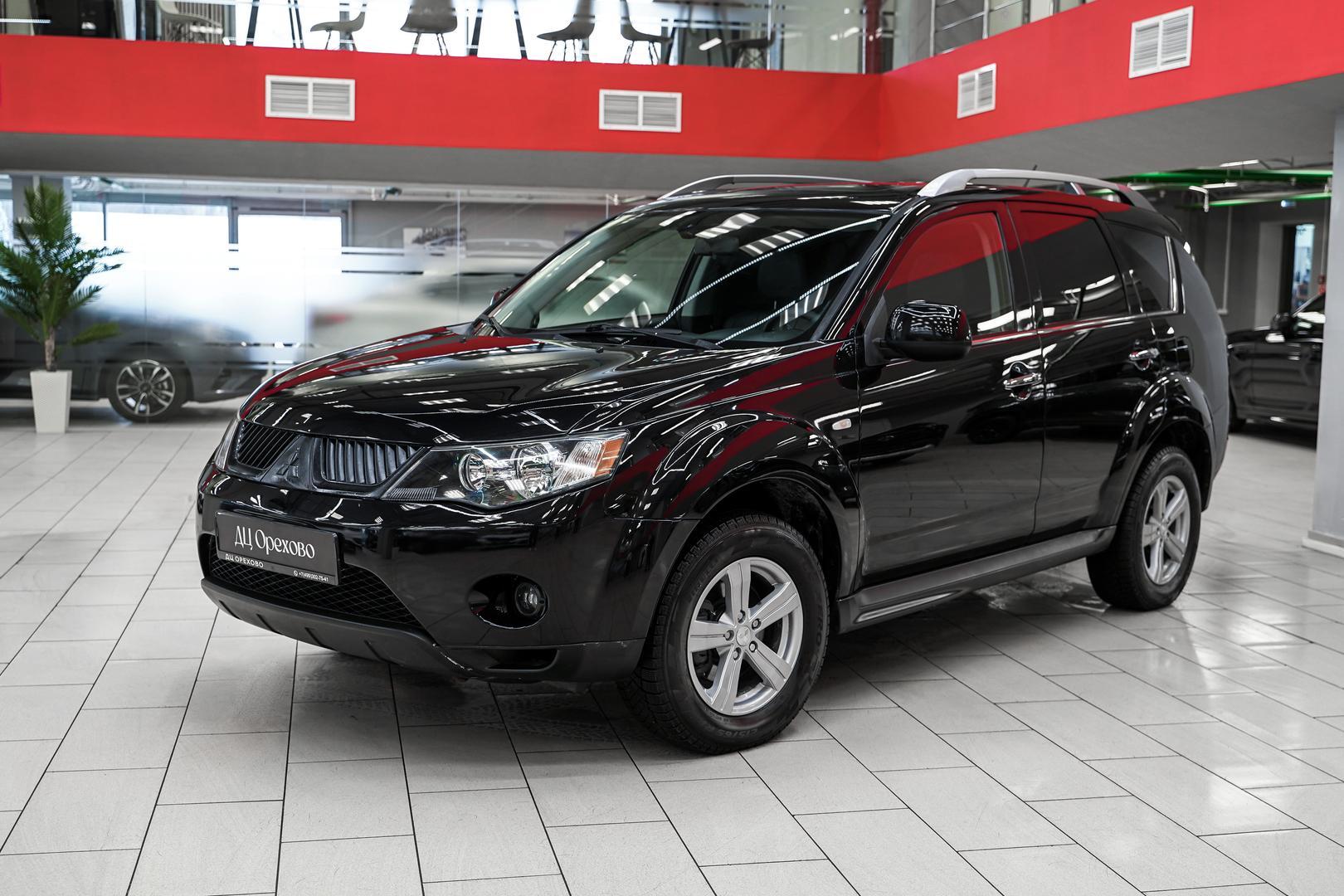 Mitsubishi Outlander 2008, черный, ДЦ Орехово