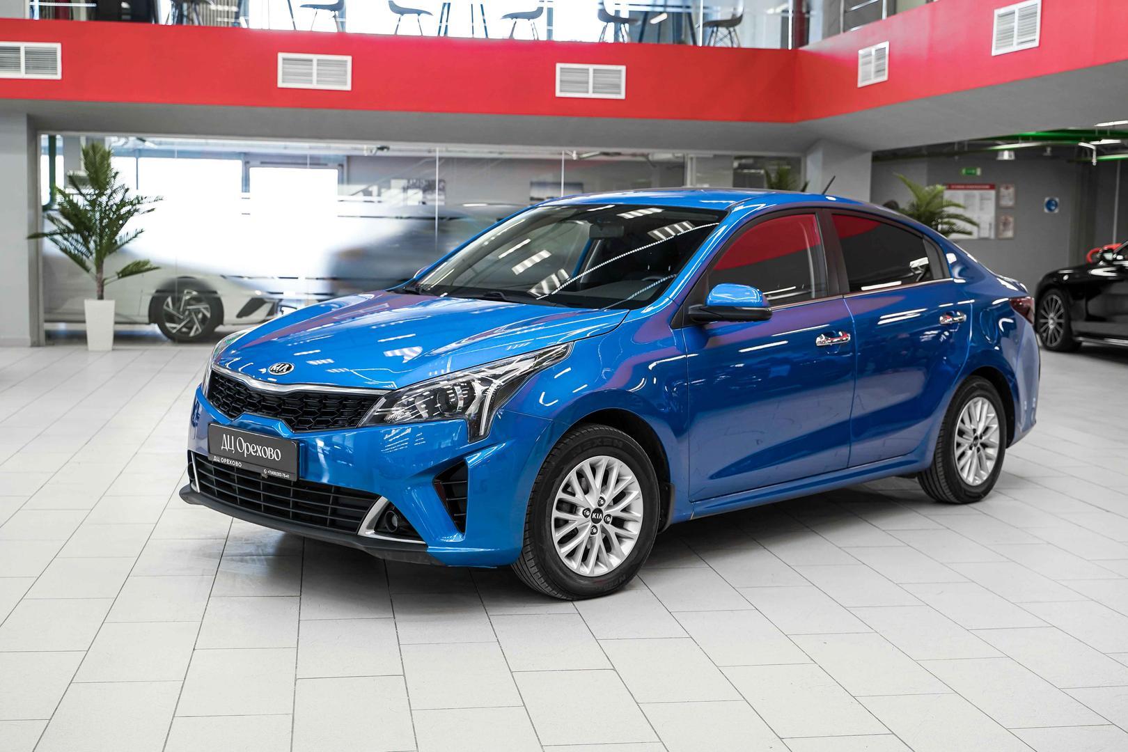Kia Rio 2021, синий, ДЦ Орехово