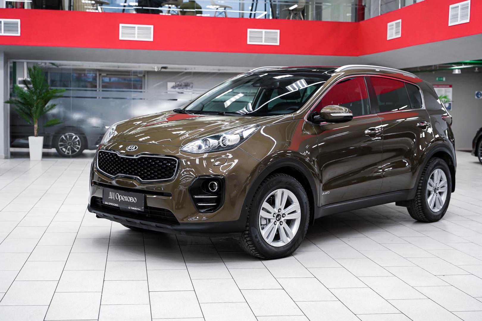Kia Sportage 2016, зеленый, ДЦ Орехово