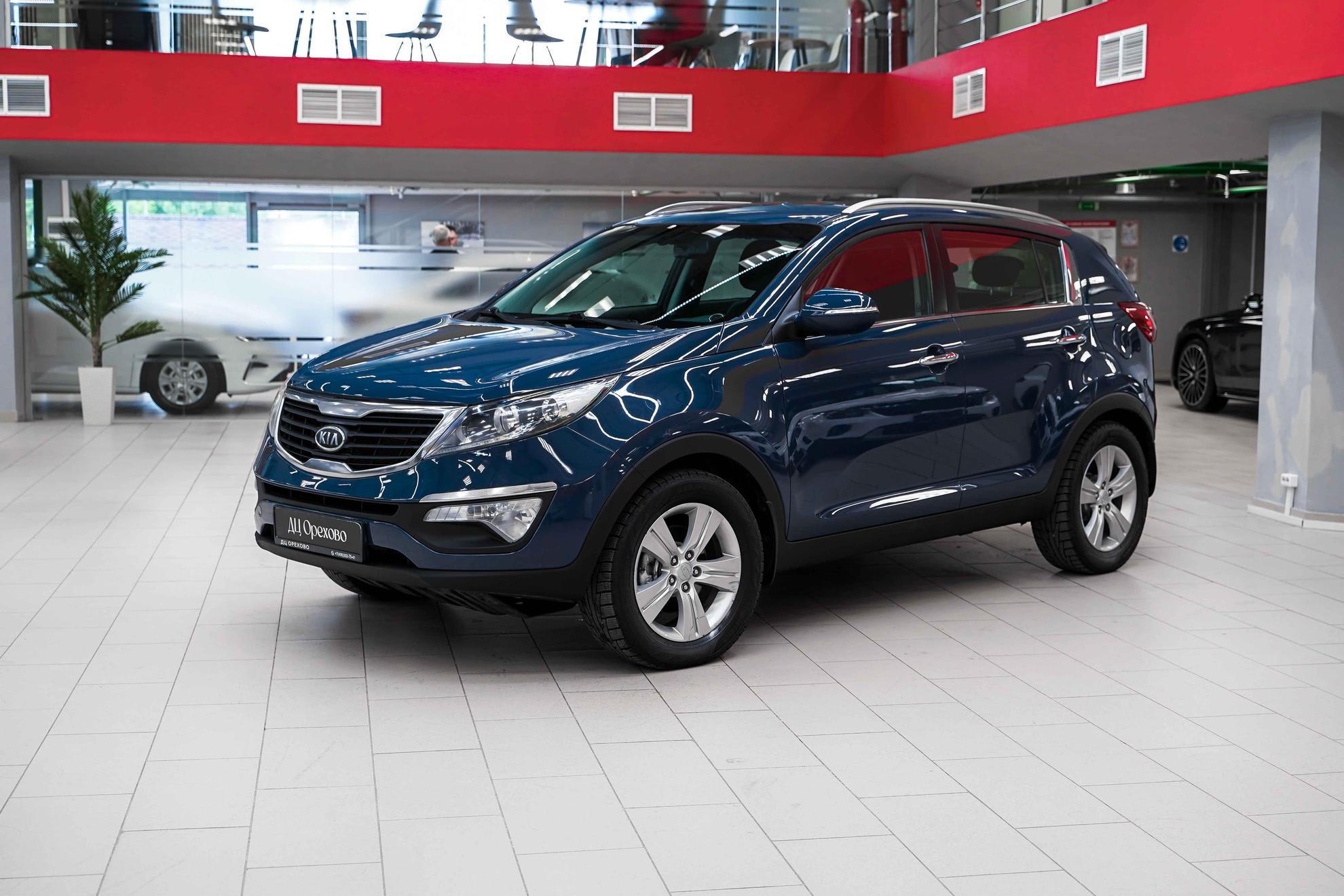 Kia Sportage 2012, синий, ДЦ Орехово