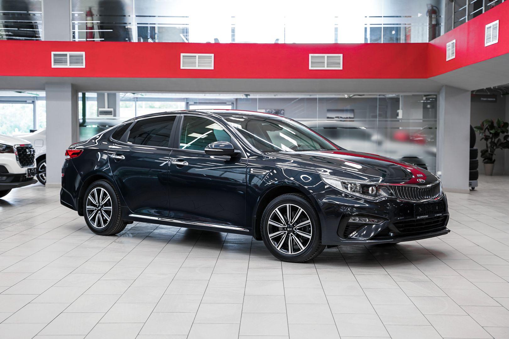 Kia Optima 2019, синий, ДЦ Орехово