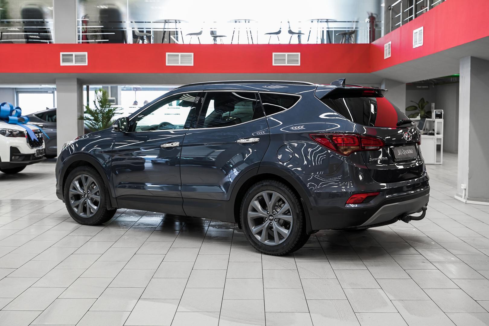 Hyundai Santa Fe 2018, синий, ДЦ Орехово
