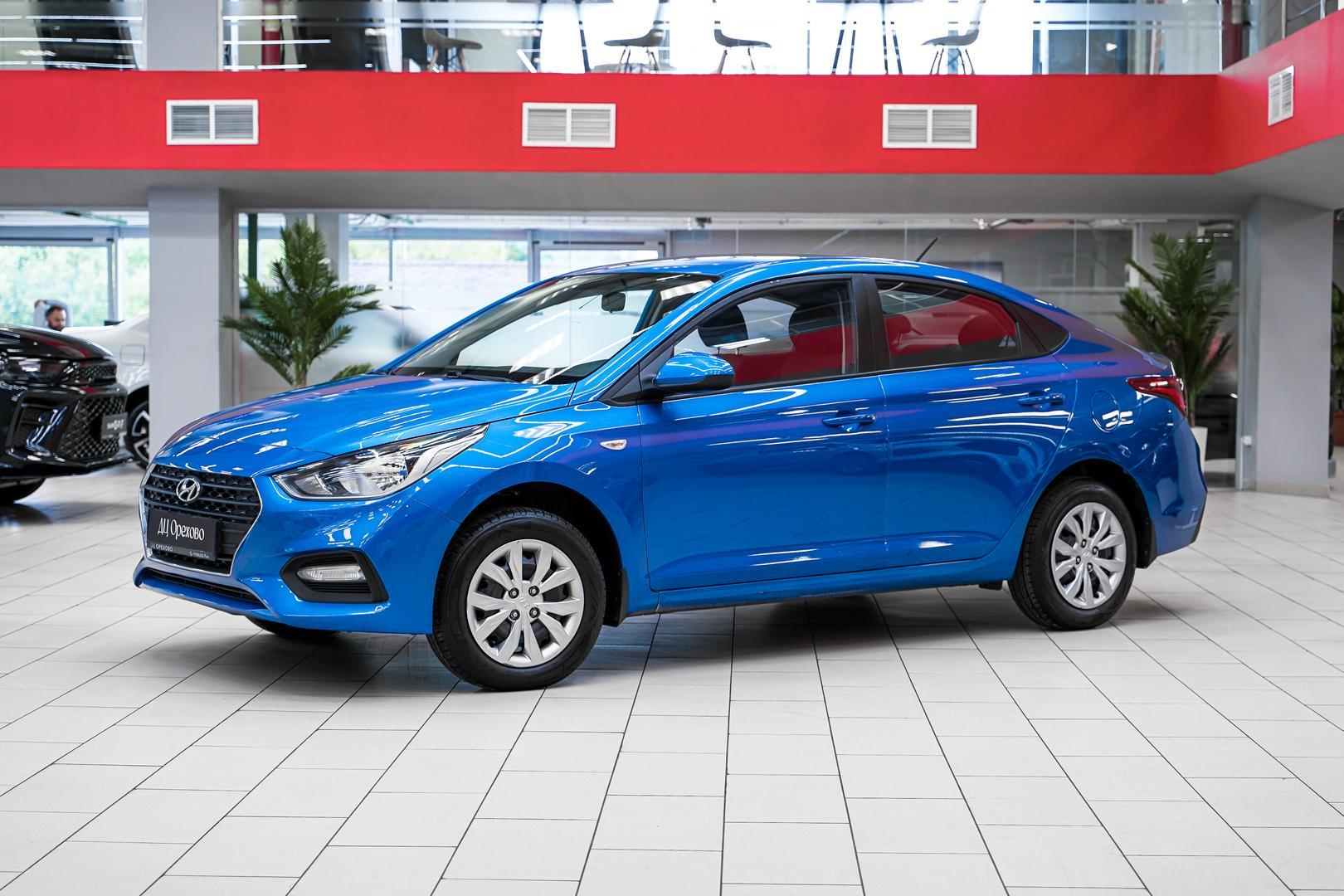 Hyundai Solaris 2017, синий, ДЦ Орехово