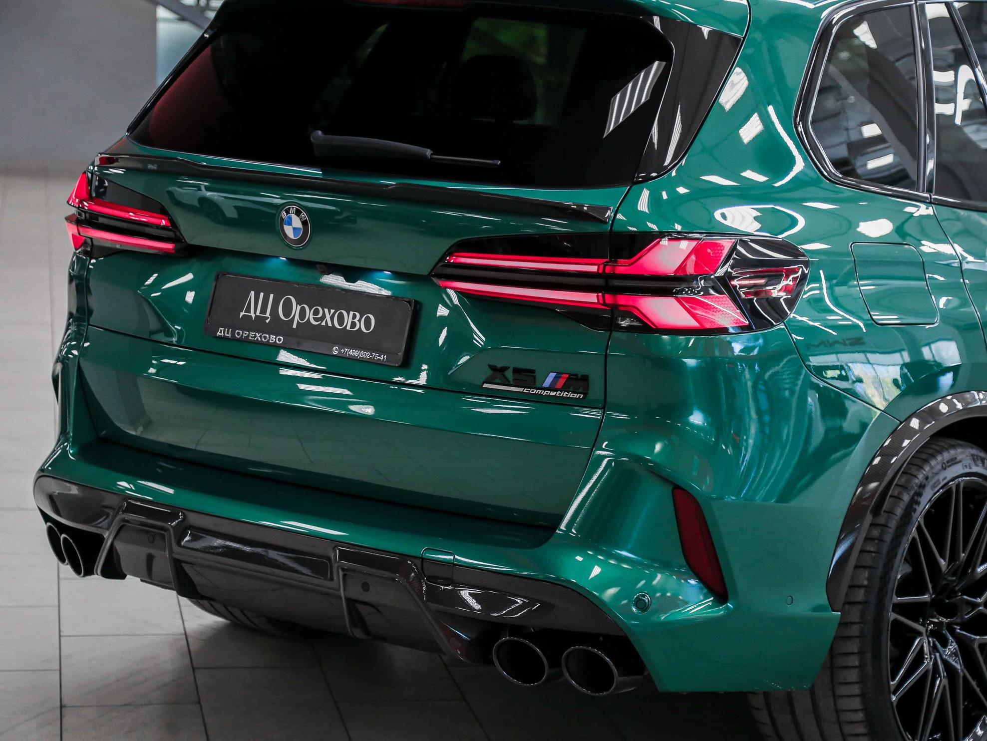 BMW X5 M 2023, зеленый, ДЦ Орехово