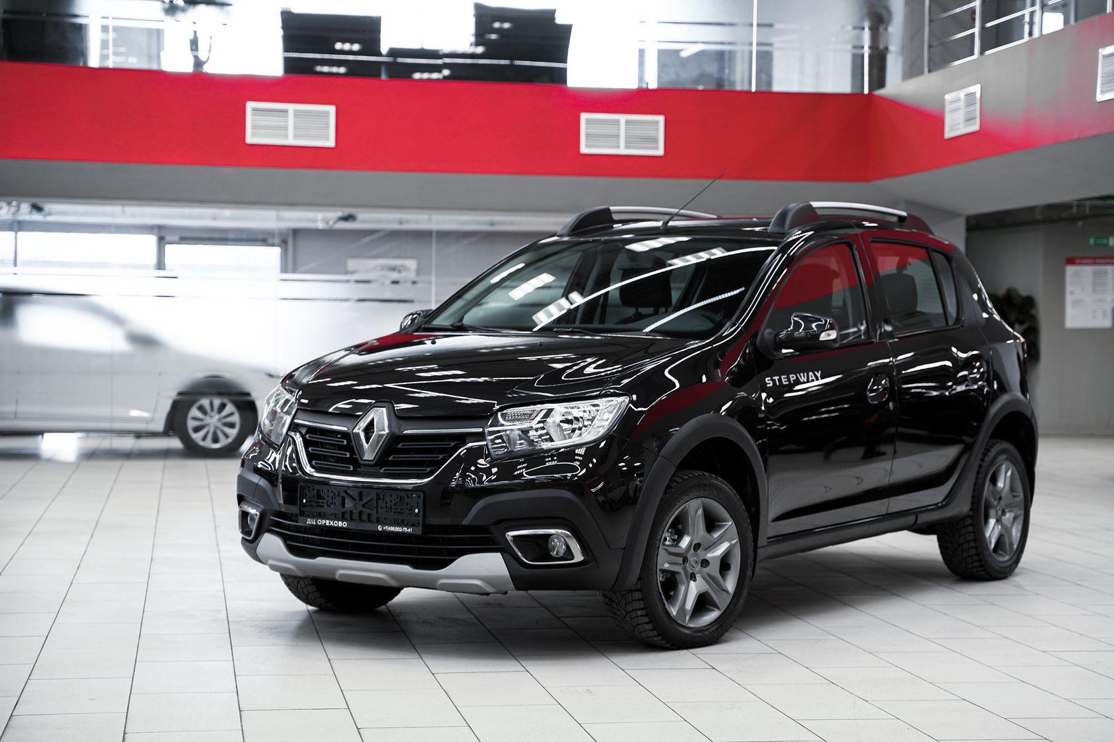 Renault Sandero 2018, черный, ДЦ Орехово