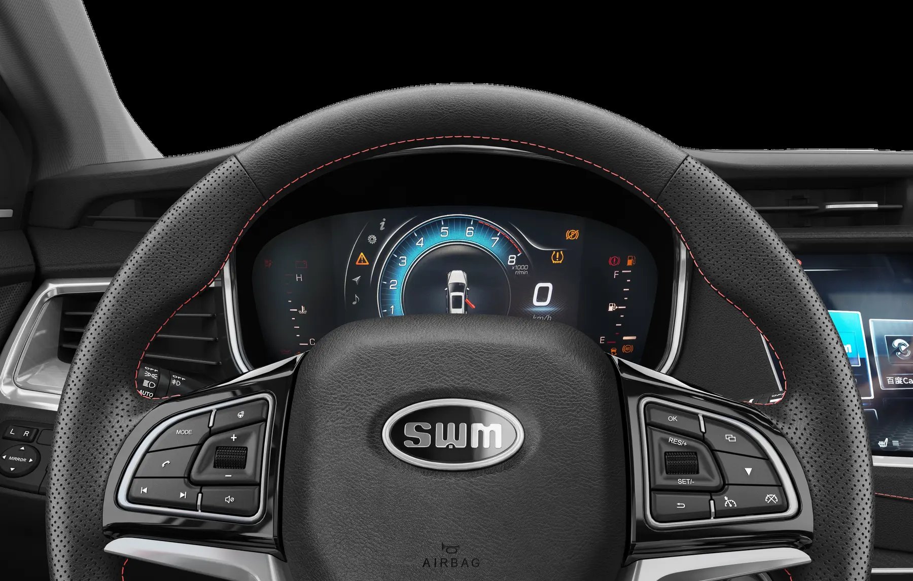 SWM G01F, руль и цифровая приборная панель