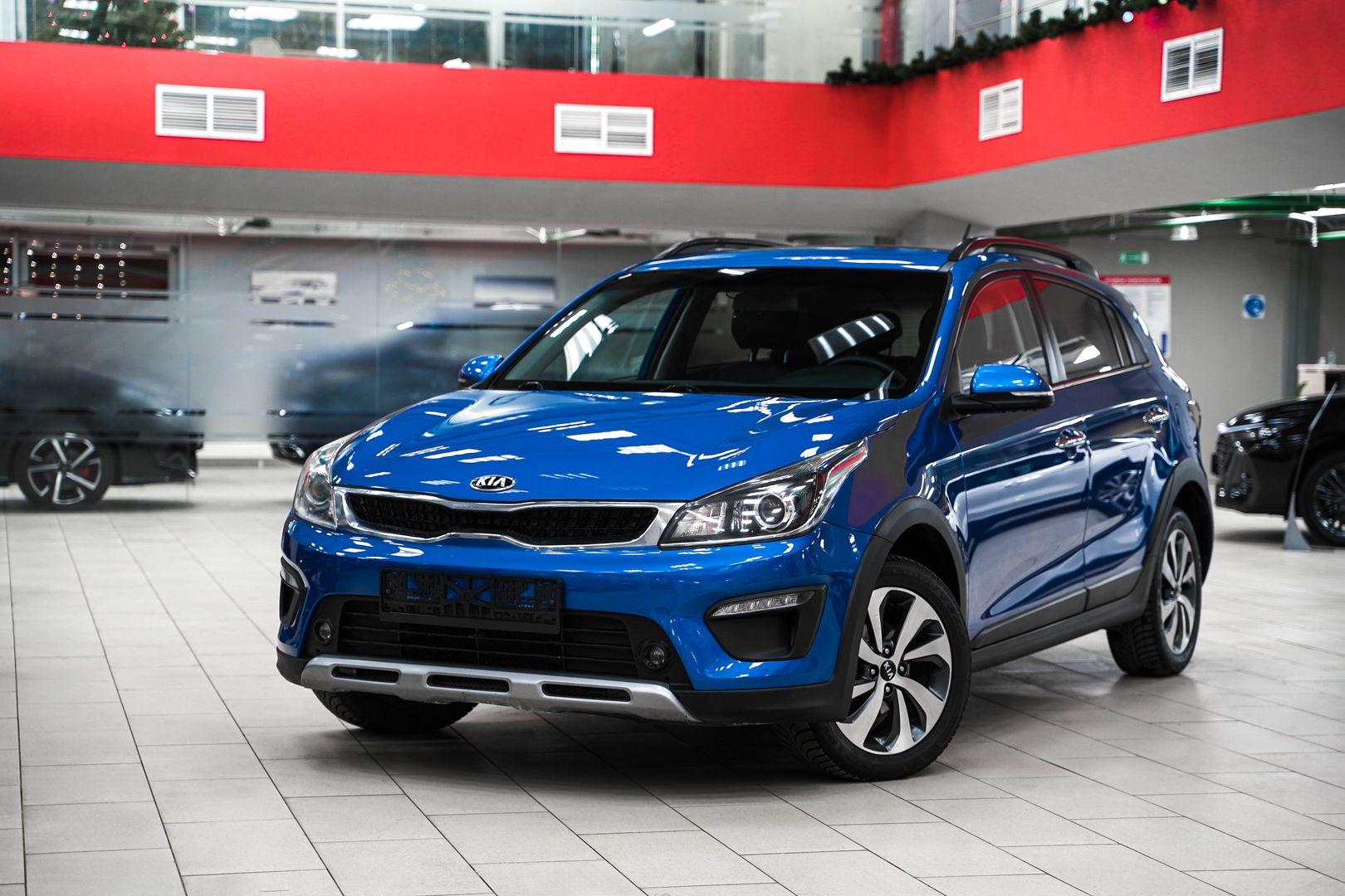 Kia Rio X-Line 2019, синий, ДЦ Орехово